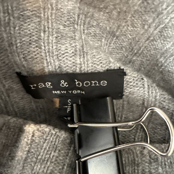 Rag & Bone Womens Dale Twist Tunic Sweater Size S Heather Gray Merino Wool - Picture 9 of 10